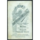 Stern Miksa és Fia műterme, Nyitra (Trencsén), Felvidék, elegáns  fiatal férfi bajusszal, monarchia, 1890-es évek, Eredeti CDV, vizitkártya fotó.   