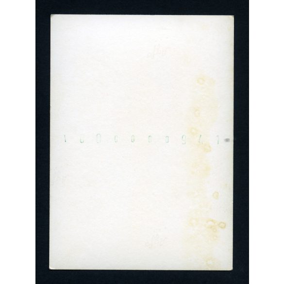 Férfi MZ TROPHY 250-es motorkerékpáron , kirándulás, jármű, közlekedés, farmer, szocializmus, 1970-es évek. Eredeti fotó, papírkép.  