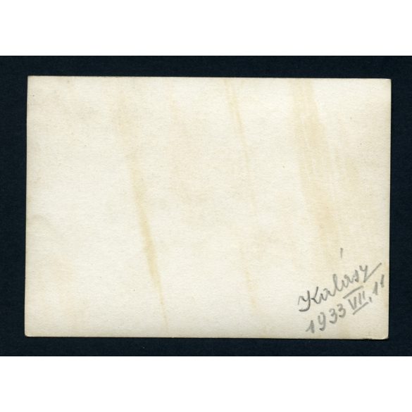 Csoportkép az udvaron, Kalász, Felvidék, baráti társaság jó hangulatban borozgat egy ház udvarán, vicces, Horthy-korszak,  helytörténet, 1933. július 11, 1930-as évek. Eredeti fotó, papírkép.  