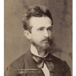 Zelesny műterem, Pécs, elegáns szakállas úr portréja, monarchia, Baranya megye, 1870-es évek, Eredeti CDV, vizitkártya fotó.  