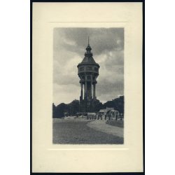   Nagyobb méret, a margitszigeti víztorony. Budapest, Horthy-korszak, 1930-as évek, Eredeti fotóról készült művészi nyomat, papírkép.  