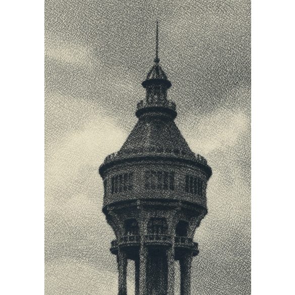 Nagyobb méret, a margitszigeti víztorony. Budapest, Horthy-korszak, 1930-as évek, Eredeti fotóról készült művészi nyomat, papírkép.  