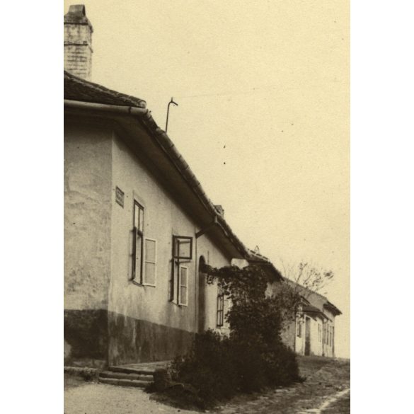 Nagyobb méret, Felsőhegy utca, Budapest, Tabán, utcakép azóta elbontott házakkal, Horthy-korszak, helytörténet, 1930-as évek, Eredeti fotó, papírkép, ebben a méretben különösen ritka papírkép.