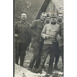 Tábori posta, magyar katonák mulatnak, szabadság előtt, 40. honvéd „fokos” hadosztály, egyenruha, 1. világháború, monarchia, 1917. január 4., 1910-es évek, Eredeti fotó, papírkép, a képen szereplő tis