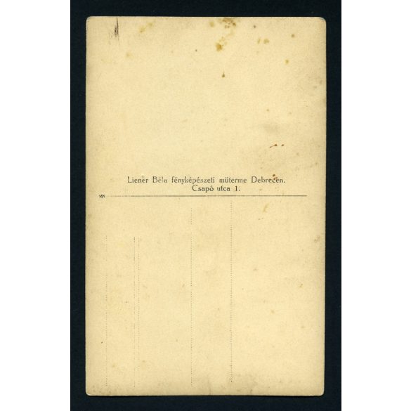 Liener műterem, Debrecen, esküvői kép, menyasszony, vőlegény, Horthy-korszak, helytörténet, 1920-as évek, Eredeti fotó, papírkép.  