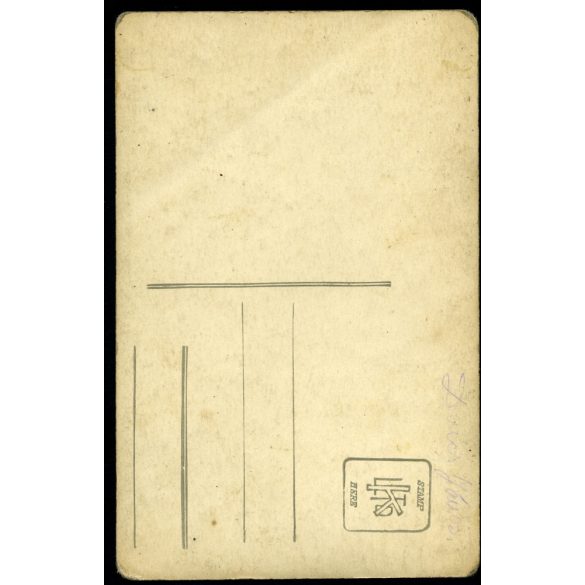 Dencs János mérlegkészítő lakatos műhelye, Budapest, VII. Sajó utca 1., üzlet, kirakat, hirdetés, Erzsébetváros, helytörténet, Horthy-korszak, 1920-as évek, Eredeti fotó,  hátulján feliratozott papírk