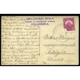 Mesterházy műterem (Celldömölk), szobabelső  Ostffyasszonyfa, gyerekek polgári ruhában, Vas megye, Horthy-korszak, helytörténet, 1929, 1920-as évek, Eredeti képeslap-fotó, jelzett  papírkép, Ostffyass