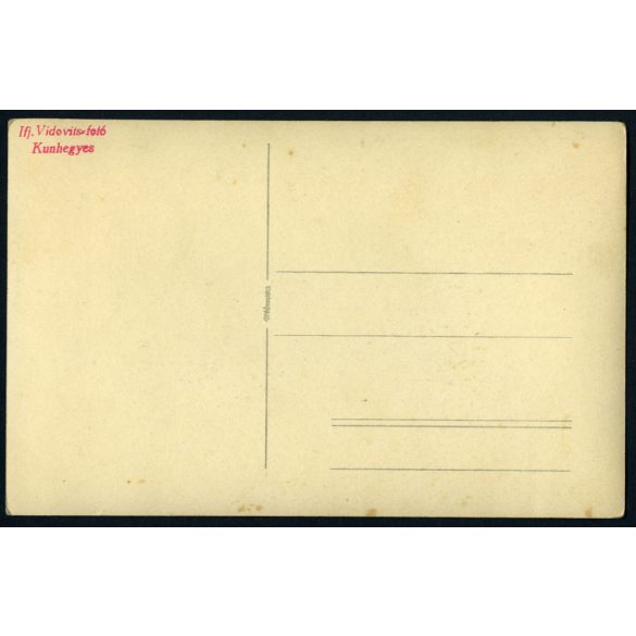 Ifj. Vidovits műterem, Kunhegyes, esküvő, menyasszony, vőlegény, virág, Jász-Nagykun-Szolnok megye, Horthy-korszak, helytörténet, 1941, 1940-es évek, Eredeti fotó, pecséttel jelzett  papírkép.