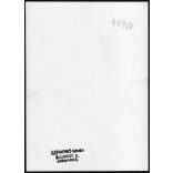 Nagyobb méret, Szendrő István fotóművészeti alkotása, matyó népviseletben a díszes festett láda mellett, Mezőkövesd, parasztház belseje, kemence, minták, motívumok, szoknya, 1930-as évek. Eredeti, pec