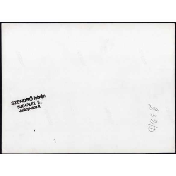 Nagyobb méret, Szendrő István fotóművészeti alkotása, étterem a Hármashatár-hegyen, Budapest, kilátás, 1930-as évek. Eredeti, pecséttel jelzett fotó, papírkép, Agfa Brovira papíron. 