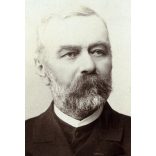 Letzter és Társa műterem, Kassa, Felvidék, elegáns szakállas úr portréja, monarchia, helytörténet, 1880-as évek, Eredeti  kabinetfotó. 