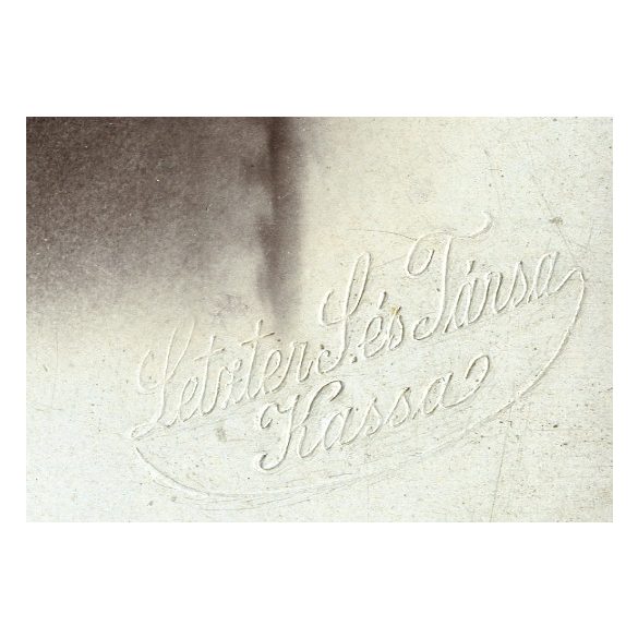 Letzter és Társa műterem, Kassa, Felvidék, elegáns szakállas úr portréja, monarchia, helytörténet, 1880-as évek, Eredeti  kabinetfotó. 