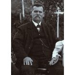 Ismeretlen műterem, Menyő, Erdély, Szilágymenyő, Molnár Miklós református lelkész családjával, egyház, pap, monarchia, 1890-es évek, Eredeti, kabinetfotó. 