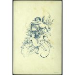 Ismeretlen műterem, Menyő, Erdély, Szilágymenyő, Molnár Miklós református lelkész családjával, egyház, pap, monarchia, 1890-es évek, Eredeti, kabinetfotó. 