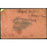 Grossmann Testvérek műterme, gyerekek magyar zászlóval, magyaros ruha, népviselet, monarchia, 1905, 1900-as évek, Eredeti, hátulján feliratozott kabinetfotó, alsó sarka sérült. 