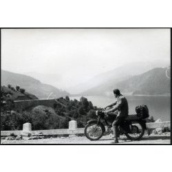   Danuvia, motoros kirándulás, Dunakanyar, jármű, közlekedés, szocializmus, 1960-as évek, Eredeti fotó, papírkép. 