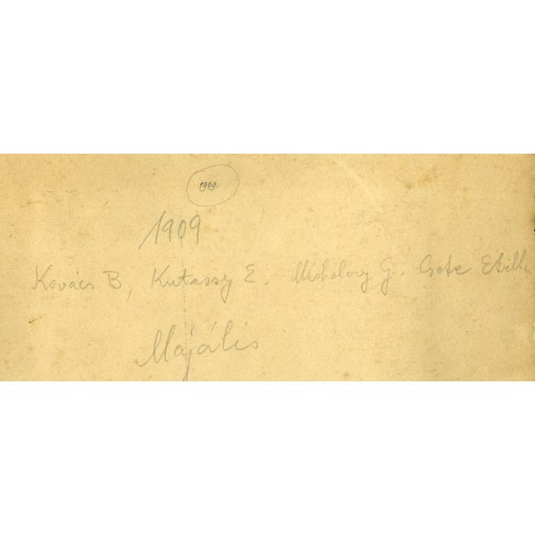 Nagyobb méret, iskolai majális, Dunavecse (Rakodó), iskolás gyerekek, felnőttek csoportképe, monarchia, helytörténet, Bács-Kiskun megye, 1909, 1900-as évek, Eredeti  kabinetfotó, hátulján nevekkel fel