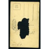 Artz Tilly műterme, Gyergyószentmiklós, Erdély, elegáns nő a függöny előtt, Horthy-korszak, 1931, 1930-as évek, Eredeti, hátulján pecséttel jelzett és feliratozott fotó, papírkép, hátulján ragasztás 