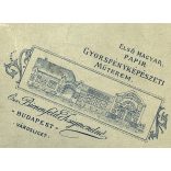 Özv. Bienenfeld Zsigmondné Első Magyar Papír Gyorsfényképészeti Műterme, Budapest, Városliget, kalap, ernyő, bajusz, elegáns társaság különös díszletek között, 1900-as évek, Eredeti  kabinetfotó, hátu