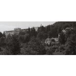 A sepsibükszádi szanatórium, Sepsibükszád, Kovászna megye, Erdély, utcakép, Horthy-korszak, helytörténet. 1940-es évek, Eredeti fotó, papírkép. 