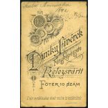 Dunky Fivérek műterme, Kolozsvár, Erdély, Szabó Annuska portréja, elegáns nők, anya-lánya (?), különös fejdísz, monarchia, 1892. december 03, 1890-es évek, Eredeti CDV, hátulján nevesített vizitkártya
