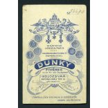 Dunky Fivérek műterme, Kolozsvár, Erdély,  fiatal férfi portréja, monarchia, 1890-es évek, Eredeti CDV, vizitkártya fotó, alja vágott.  