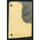 Ferencz és Társa műterem, Kolozsvár, Erdély, elegáns bajuszos férfi, Zsombori János portréja, monarchia, 1900-as évek, Eredeti CDV, aláírt szignózott vizitkártya fotó a Magyar Királyi Államvasutak bél