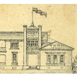 Veress Ferenc fénykép műterméből, „Országos Museum” Kolozsvár, Erdély elegáns férfi könyvvel, kalappal, bajusz,  monarchia előtt, 1850-es (?) évek, Eredeti CDV, ritka korai vizitkártya fotó. A ragaszt