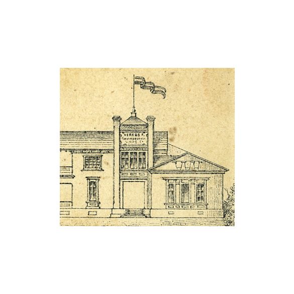 Veress Ferenc fénykép műterméből, „Országos Museum” Kolozsvár, Erdély elegáns férfi könyvvel, kalappal, bajusz,  monarchia előtt, 1850-es (?) évek, Eredeti CDV, ritka korai vizitkártya fotó. A ragaszt