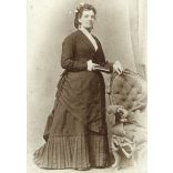 Honisch műterem, Arad, Erdély, elegáns nő portréja, monarchia, 1900-as évek, Eredeti CDV, vizitkártya fotó. 