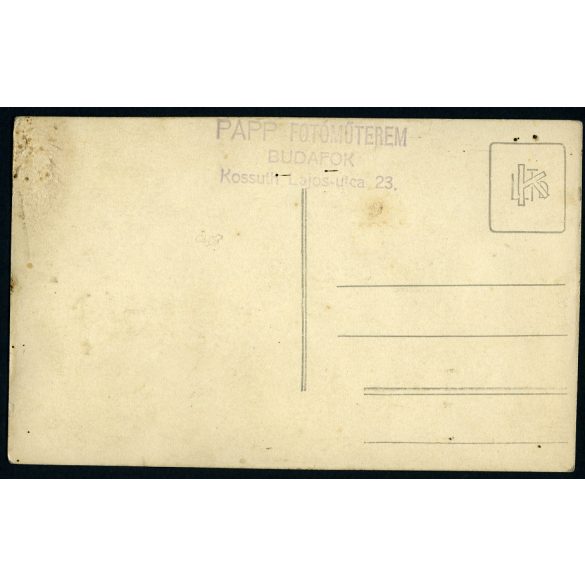 Papp műterem, Budafok (Budapest), elegáns anyuka elsőáldozó lányával, ünnep, egyház, vallás, helytörténet 1920-as évek, Eredeti fotó, papírkép.   