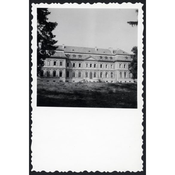 Erdődy-Pallavicini-kastély (Keglevich-kastély) Szilvásvárad, épület, kommunizmus, Heves megye, helytörténet, 1953,  1950-es évek, Eredeti fotó, papírkép. 