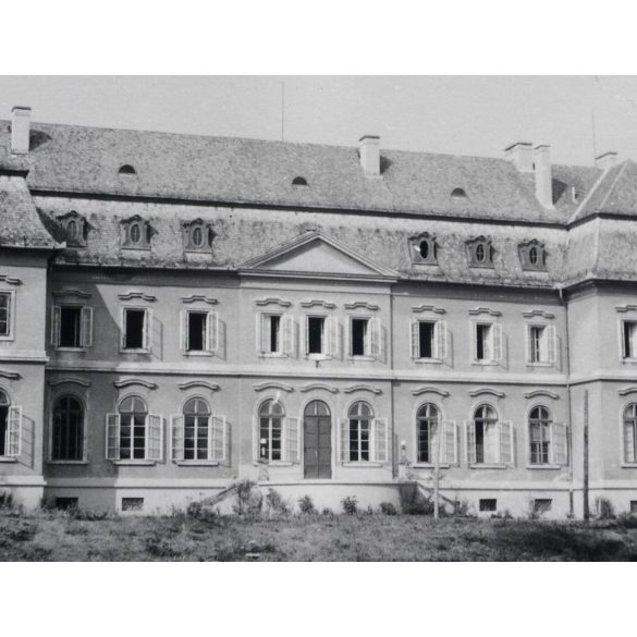 Erdődy-Pallavicini-kastély (Keglevich-kastély) Szilvásvárad, épület, kommunizmus, Heves megye, helytörténet, 1953,  1950-es évek, Eredeti fotó, papírkép. 