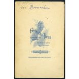 Ferencz és Társa műterem Kolozsvár, Erdély,  elegáns nő portréja, gyönyörű ruha, monarchia, helytörténet, 1908., 1900-as évek, Eredeti kabinetfotó.   