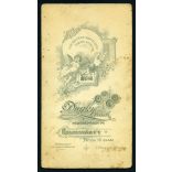 Nagyobb méret, Dunky Fivérek műterme, Kolozsvár, Erdély,  elegáns házaspár portréja, gyönyörű ruha, ékszer, bajusz,  monarchia, helytörténet, 1890-es évek, Eredeti kabinetfotó.   