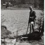 Kirándulás a Szent Anna-tó körül, Tusnádfürdő, Erdély, természet, Horthy-korszak, helytörténet. 1940-es évek, Eredeti fotó, papírkép.  