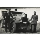 Elegáns férfiak Oakland amerikai gyártású gépkocsival, KA-s (Kaposvár) rendszám, autó, jármű, közlekedés, Horthy-korszak, 1930-as évek, Eredeti fotó, papírkép.  