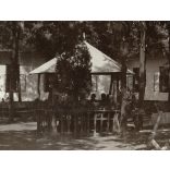 Nagyobb méret, a Gazdasági Rokkant Iskola kertrészlete, Debrecen, iskola és munkalehetőség az 1. világháborúban tartósan megsérült katonák számára, Horthy-korszak, helytörténet, 1920-as évek, Eredeti 