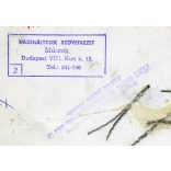 Nagyobb méret, használtcikk, használt ruhák boltja, Budapest, Óbuda, Vörösvári út 11., az épületet 1968-ban lebontották, üzlet, kirakat, szocializmus, helytörténet, 1960-as évek, Eredeti fotó, papírké