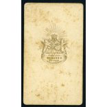 Veress Ferenc műterme (az „Erdélyi Országos Museum fényképésze”),  Kolozsvár, Erdély, elegáns férfi magyaros ruhában, 1860-as évek, Eredeti CDV, vizitkártya fotó.   