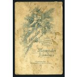 Botár műterem, Torda, Erdély, esküvői  portré, menyasszony, vőlegény, bajusz, virág, ünnep, monarchia, 1890-es évek, Eredeti kabinetfotó.