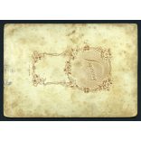 Ismeretlen műterem, esküvő, menyasszony, vőlegény, virág, cilinder,  1900-as évek, Eredeti kabinetfotó. 