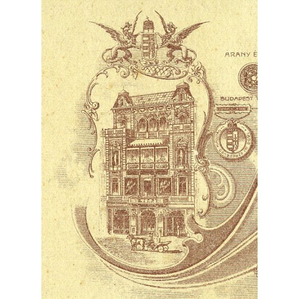 Nagyobb méret, Mai és Társa műterem, Budapest, elegáns lány könyvvel, monarchia, 1900-as évek, Eredeti ritka kabinetfotó, hátulján a Mai Manó ház rajza. 