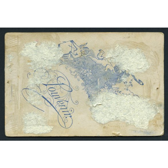 Cabinet Portrait, magyar katona egyenruhában, bajusz, 1. világháború, monarchia, 1900-as évek, Eredeti kabinetfotó, felületén kopásnyomok.  