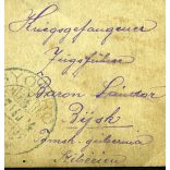 Magyar (K.u.K) katonák, hadifoglyok egyenruhában, Bijszk, Szibéria, Baron Sándor gyömrői illetékességú szakaszvezető, 1. világháború, 1910-es évek, Eredeti fotó, feliratozott papírkép Gyömrőre címezve