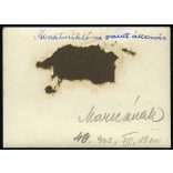 Vasútállomás, személykocsival, Kunszentmiklós-Tass, jármű, közlekedés, vonat, Bács-Kiskun megye, Horthy-korszak, helytörténet, 1932, 1930-as évek, Eredeti fotó, feliratozott papírkép. 