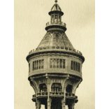 Nagyobb méret, a margitszigeti Víztorony, Budapest, Horthy-korszak, 1930-as évek, Eredeti hátulján feliratozott fotó, papírkép, ajándéknak, dekorációnak is kiváló.  