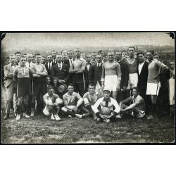   Focicsapat szurkolókkal, sport, labdarúgás, Horthy-korszak, 1920-as évek, Eredeti fotó, papírkép.   