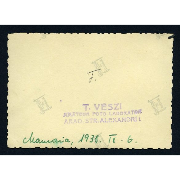 Német hajó horogkeresztes náci zászlóval, Mamaia, Románia, kikötő, jármű, közlekedés, Horthy-korszak, 1938, 1930-as évek, Eredeti fotó, papírkép, hátoldalán aradi bélyegző. 