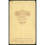 Gévay Béla műterme, Budapest, elegáns szakállas férfi portréja, helytörténet, monarchia, 1870-es évek, Eredeti CDV, vizitkártya fotó.   